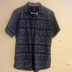 Quilted Giraffe short sleeve button down shirt